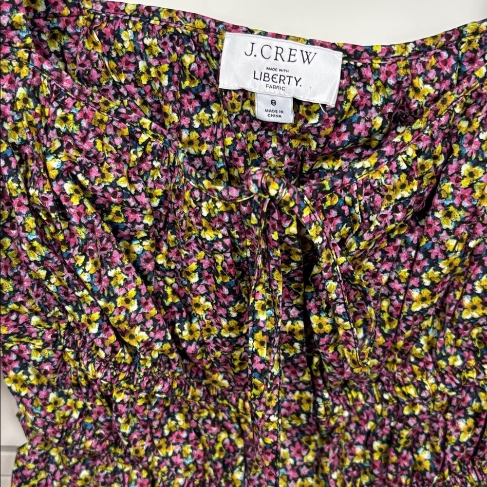J. Crew Women's Floral Liberty Fabric Blouse - Size 6 - Picture 2 of 9